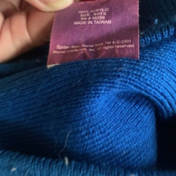 Spiderman Marvel Kids Boys Beanie Skull Cap Winter Hat Vintage 2001 - Picture 4 of 4